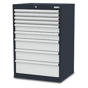 4057211001131 - C-Line Schubladenschrank anthrazit 9 Schubladen 700 x 575 x 1020 cm