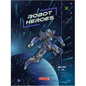 4061947134322 - Sammelmappe ROBOT HEROES DIN A3 dunkelblau mint 4061947134322 - Sammelmappe ROBOT HEROES DIN A3 dunkelblau mint