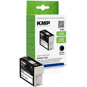 KMP E166  schwarz Druckerpatrone kompatibel zu EPSON 13 XL / T1301 XL