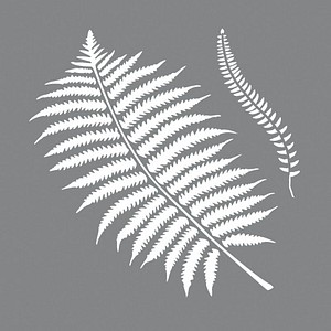 4006166499371 - Dekor-Schablone Botanic grau