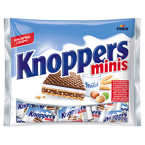 STORCK Knoppers minis - Waffel-Snack - 18 Stück - 200g