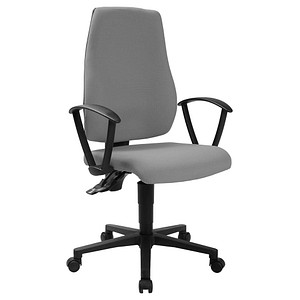 4067976999963 - Bürostuhl MAXX 500 hellgrau   schwarz mit Armlehnen bis 110kg 4067976999963 Topstar