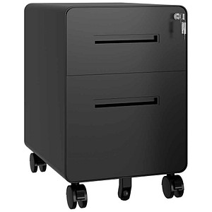 BISLEY EasyRoll Rollcontainer schwarz 2 Auszüge 40,0 x 50,0 x 50,0 cm