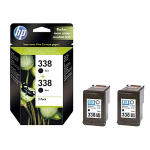 2 HP 338 (CB331EE) schwarz Tintenpatronen