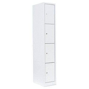 4061815517851 - Schließfachschrank signalweiß 520417 4 Schließfächer 315 x 500 x 1800 cm 4061815517851 LÜLLMANN 4061815517851 - Schließfachschrank signalweiß 520417 4 Schließfächer 315 x 500 x 1800 cm 4061815517851 LÜLLMANN