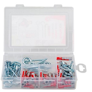 4048962314076 - fischer Profi-Box - DuoPower 2K 544399 Dübel- und Schrauben-Sortiment Ø 45 55 6 8 mm 30 40 47 58 63 77 mm 70 Stück