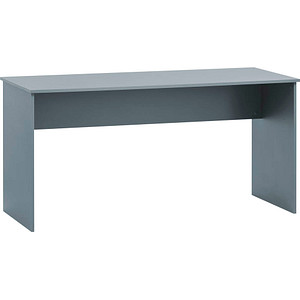 4260637315908 - 500 Schreibtisch blaugrau rechteckig Wangen-Gestell weiß 1500 x 650 cm