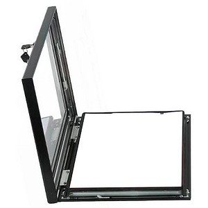 4250504568018 - Schaukasten grau 2x DIN A4 4250504568018 LMG