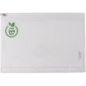 4250037430141 - Sichthülle FolderSys Gleitverschuss Abheftrand mit EURO-Lochung PVC-frei EVA-Folie transparent A4 10 Stück