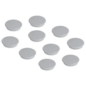 Franken Haftmagnet HM2012, Rund, 24mm Ø, grau, 300g 4016946051910 Franken 10 Stück