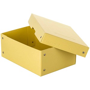 Falken Aufbewahrungsbox PureBox Pastell 22001944, Pappe pastellgelb 4014481245528 Falken