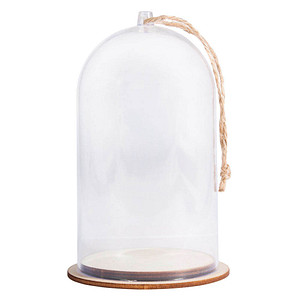 4006166248436 - Kunststoffglocke transparent mit Sockel 80 cm Ø 80 cm