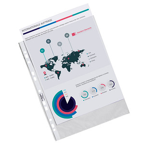 4005546205793 - Prospekthüllen 266819 dokumentenecht mit Lochrandverstärkung A4 glasklar glatt oben offen 006mm 4005546205793 100 Stück