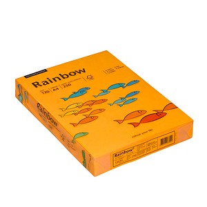 Rainbow Kopierpapier COLOURED PAPER mittelorange DIN A4 120 g/qm 250 Blatt Rainbow Kopierpapier COLOURED PAPER mittelorange DIN A4 120 g/qm 250 Blatt