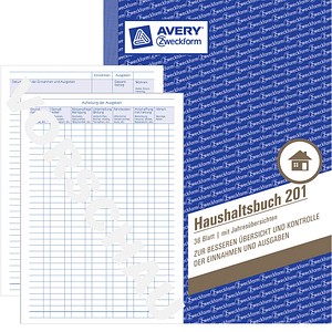 AVERY Zweckform Haushaltsbuch Formularbuch 201
