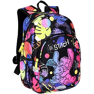 5903686391286 - Kindergartenrucksack Toby Stitch Kunststoff schwarz bunt bedruckt