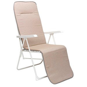 BEST Gartenstuhl mit Armlehnen Chiemsee beige, 1 St.