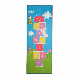 4052025326807 - Kinderteppich Hüpfspiel 180 x 70 cm 10 Hüpfkästchen Kurzflor gummierte Unterseite Spielteppich bunt - Relaxdays 4052025326807 - Kinderteppich Hüpfspiel 180 x 70 cm 10 Hüpfkästchen Kurzflor gummierte Unterseite Spielteppich bunt - Relaxdays