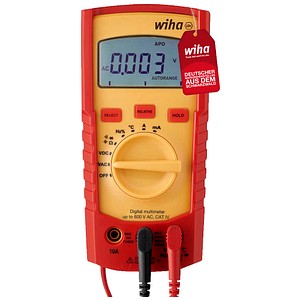 4010995452186 - Digitales Multimeter bis 600 v ac cat iv inkl 2x AAA-Batterien i mit LCD-Anzeige (45218) - Wiha