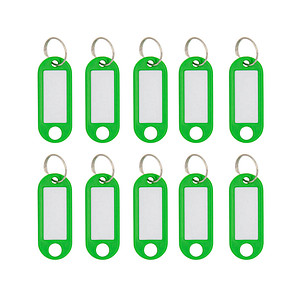 Wedo Schlüsselanhänger mit Ring 18mm VE=10 Stück grün