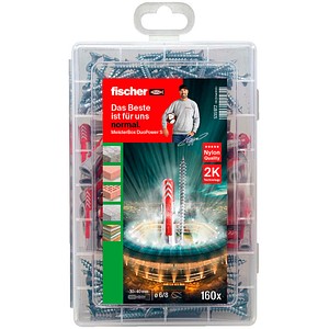 4048962245622 - fischer Meister-Box DuoPower + S 2K 535972 Dübel- und Schrauben-Sortiment Ø 45 5 6 8  mm 30 40 55 mm 160 Stück