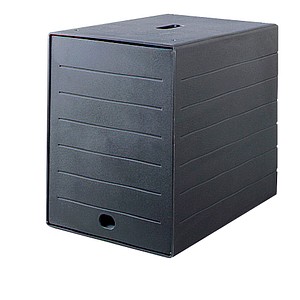 Schubladenbox IDEALBOX PLUS schwarz DIN C4 mit 7 Schubladen