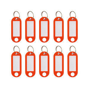 Wedo Schlüsselanhänger mit Ring 18mm VE=10 Stück orange