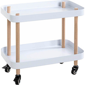 4001070543189 - Beistelltisch Metall weiß 500 x 300 x 470 cm 4001070543189 HAKU Möbel