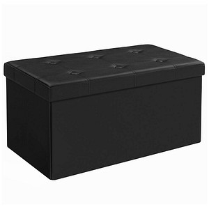 0194343093215 - Sitztruhe LSF105 schwarz Leder 760 cm 0194343093215 SONGMICS 0194343093215 - Sitztruhe LSF105 schwarz Leder 760 cm 0194343093215 SONGMICS