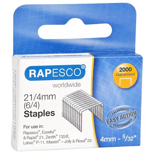 RAPESCO® Heftklammern 21/4 - Stahl - 2.000 Stück