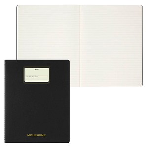 MOLESKINE Notizbuch Student Cahier XXL ca. DIN A4 quer liniert, schwarz Hardcover 120 Seiten, 1 St.