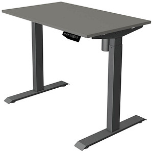 Kerkmann Move 1 elektrisch höhenverstellbarer Schreibtisch grafit rechteckig, T-Fuß-Gestell grau 100,0 x 60,0 cm