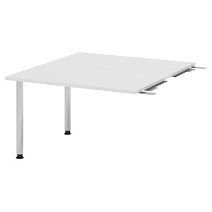 4032062314753 - HAMMERBACHER Verbindungsplatte höhenverstellbar KT12C weiß chrom rechteckig 1200 x 1300 x 720 - 740 cm 4032062314753 - HAMMERBACHER Verbindungsplatte höhenverstellbar KT12C weiß chrom rechteckig 1200 x 1300 x 720 - 740 cm