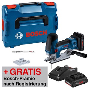 AKTION: BOSCH Professional GST 18V-155 SC Akku-Stichsäge Set 2x 18,0 V, mit 2 Akkus mit Prämie nach Registrierung