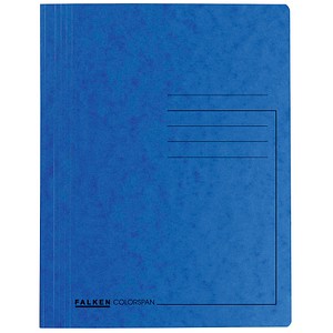 25 FALKEN Schnellhefter Karton blau DIN A4