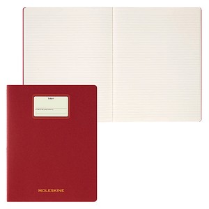 MOLESKINE Notizbuch Student Cahier XXL ca. DIN A4 quer liniert, rot Hardcover 120 Seiten, 1 St.