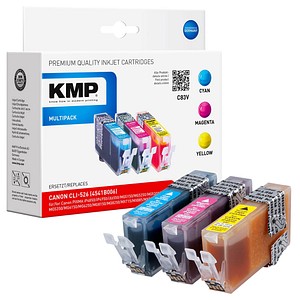 3 KMP C83V cyan, magenta, gelb Tintenpatronen ersetzen Canon CLI-526 C/M/Y