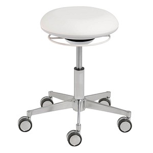 4032376583678 - Arbeitshocker weiß Kunstleder