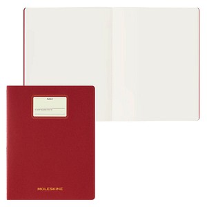 MOLESKINE Notizbuch Student Cahier XXL ca. DIN A4 quer blanko, rot Hardcover 120 Seiten, 1 St.