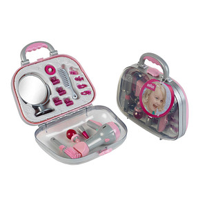 klein Spielzeug-Frisierkoffer 5855 grau, pink