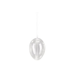 4006166045462 - Plastik-Figur transparent Ei 2-tlg 10 cm Ø 100 cm