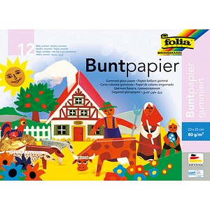 4001868007770 - Buntpapierheft färbig 24x34 cm 12 Bl 4001868007770 12 Blatt 4001868007770 - Buntpapierheft färbig 24x34 cm 12 Bl 4001868007770 12 Blatt