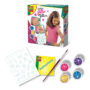 8710341141424 - Klebetattoo-Set Fashion Glitter verschiedene Motive 8710341141424 SES Creative