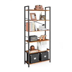 0194343030746 - Songmics - vasagle Bücherregal mit 6 Ebenen Aufbewahrungsregal Stahlgestell für Wohnzimmer Arbeitszimmer Büro und Flur 80 x 30 x 186 cm