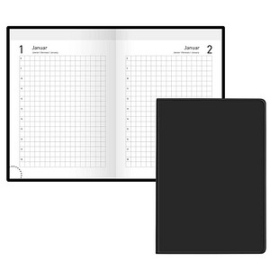 Handwerkerkalender jahresunabhängig schwarz, 1 St.