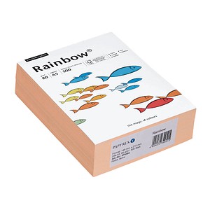 Rainbow Kopierpapier COLOURED PAPER lachs DIN A5 80 g/qm 500 Blatt Rainbow Kopierpapier COLOURED PAPER lachs DIN A5 80 g/qm 500 Blatt