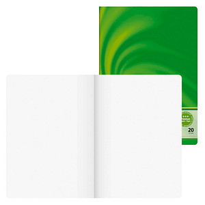 BRUNNEN Schulheft Vivendi Lineatur 20 blanko DIN A4 ohne Rand, 32 Blatt, 1 St.