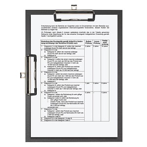 FALKEN Klemmbrett 15061740000F DIN A4 schwarz Karton, 1 St.