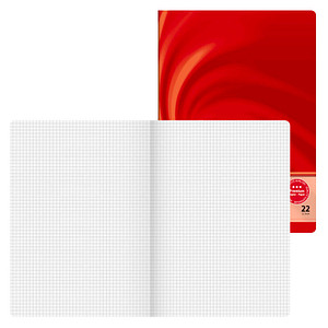 BRUNNEN Schulheft Vivendi Lineatur 22 kariert DIN A4 ohne Rand, 32 Blatt, 1 St.