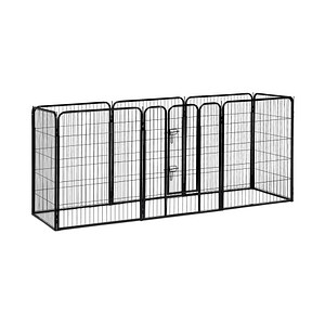 4052025939724 - Relaxdays - Welpenauslauf kleine Hunde Welpen Kleintiere Innen Außen Laufstall HxBxT 100 x 765 x 235 cm schwarz 4052025939724 - Relaxdays - Welpenauslauf kleine Hunde Welpen Kleintiere Innen Außen Laufstall HxBxT 100 x 765 x 235 cm schwarz